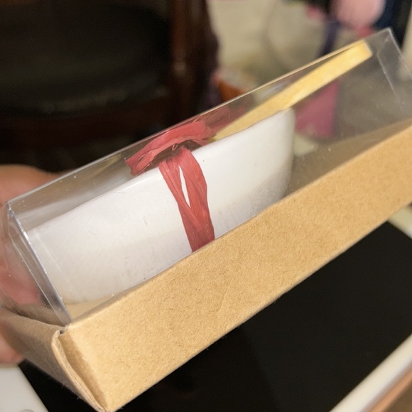 NWT Mud Pie Holiday dish with wooden spreader - Picture 5 of 7